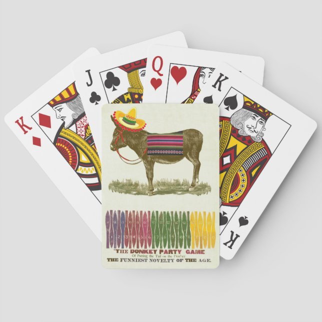 Baraja De Cartas Pin the tail on the Donkey (Reverso)