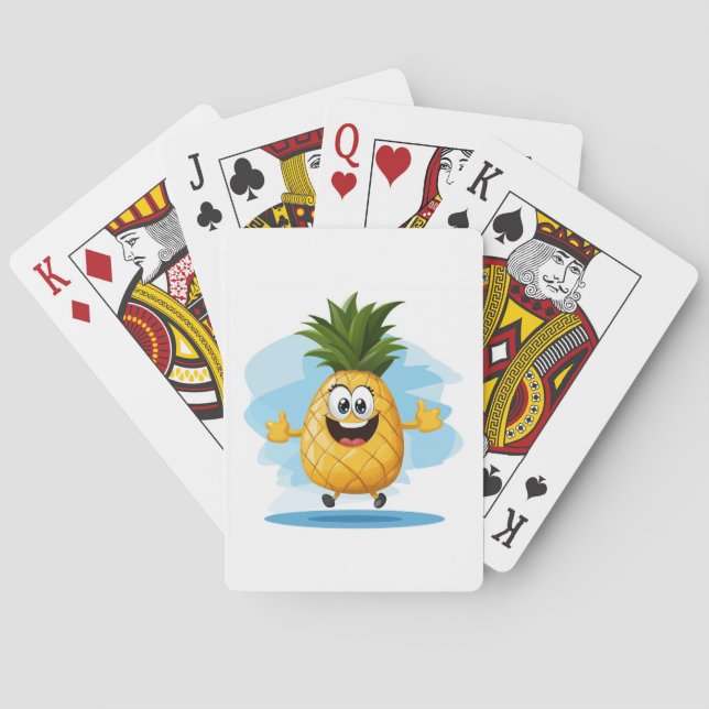 Baraja De Cartas piña (Reverso)
