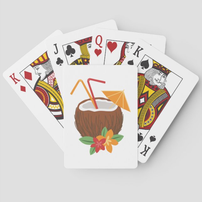 Baraja De Cartas Pina colada (Reverso)