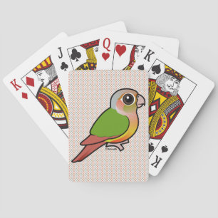 Baraja De Cartas Piña Conure Verde-cheeked de Birdorable