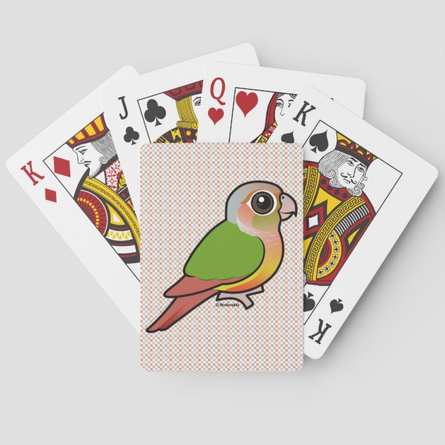 Baraja De Cartas Piña Conure Verde-cheeked de Birdorable (Reverso)