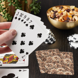 Baraja De Cartas Piñas Marrones Naturaleza