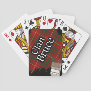 Baraja De Cartas Pincel de pintura de tartán del clan escocés Bruce