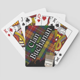 Baraja De Cartas Pincel de pintura del tartán del clan escocés Buch