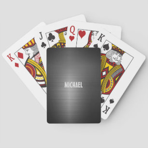 Baraja De Cartas Pincel de plata de aluminio metalizado personaliza