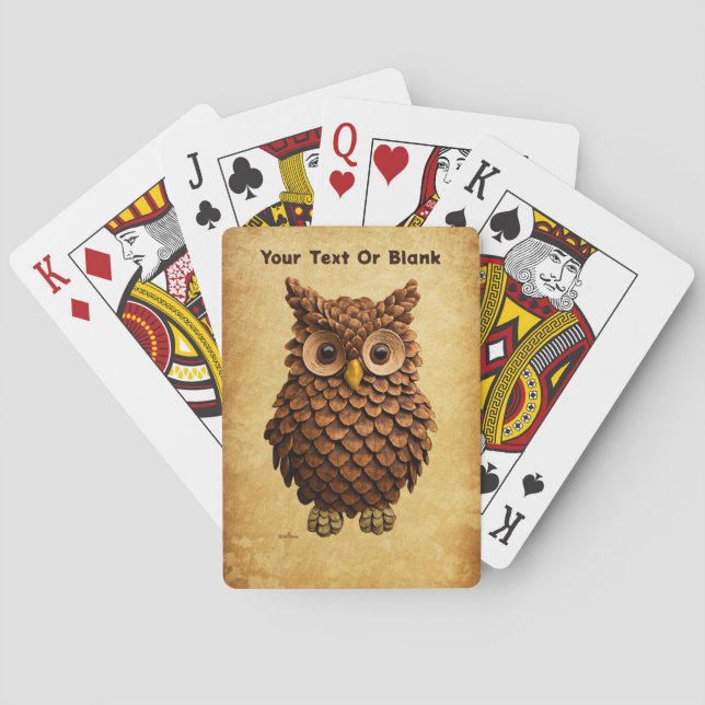 Baraja De Cartas Pine Cone Owl (Reverso)