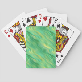 Baraja De Cartas Pine Green Wavy Texture