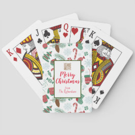 Baraja De Cartas Pineconas personalizadas, canes de caramelo miden 