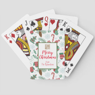 Baraja De Cartas Pineconas personalizadas, canes de caramelo miden 