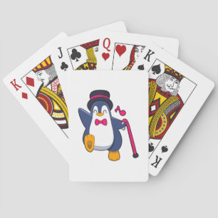 Baraja De Cartas Pingüino como Groom con el empate