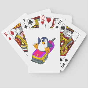 Baraja De Cartas Pingüino como peluquero con Razor