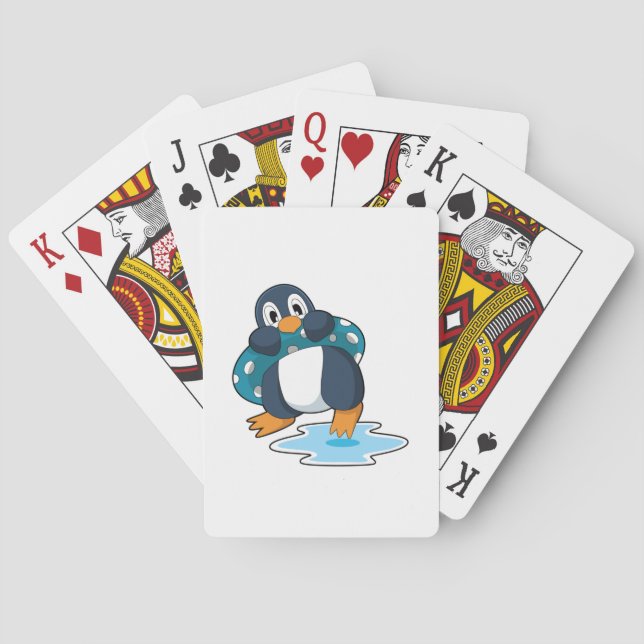 Baraja De Cartas Pingüino con Lifebuoy (Reverso)
