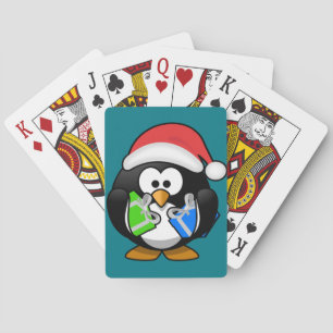 Baraja De Cartas Pingüino con regalos