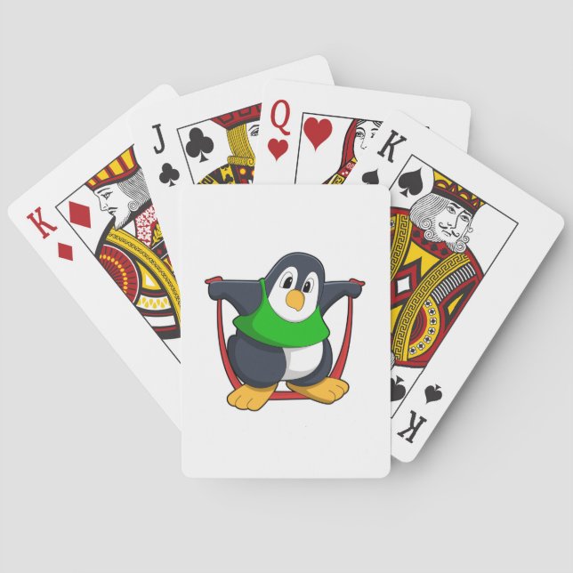 Baraja De Cartas Pingüino en Gimnasio con cuerda para saltar.PNG (Reverso)