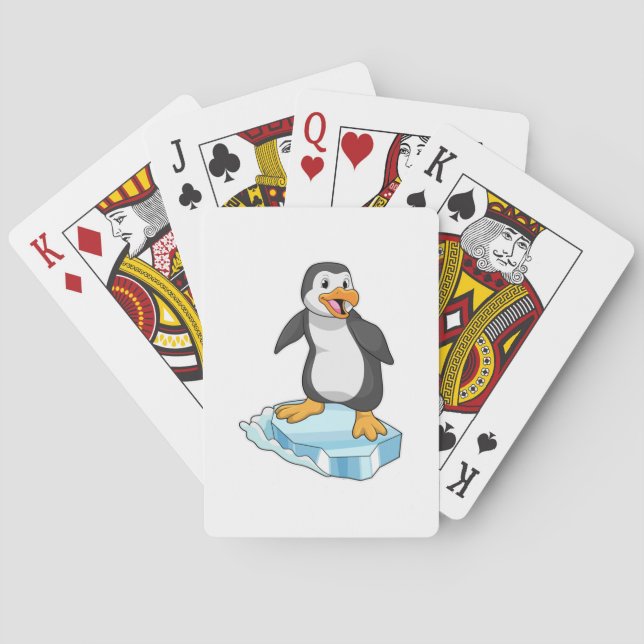 Baraja De Cartas Pingüino en la flota de hielo (Reverso)