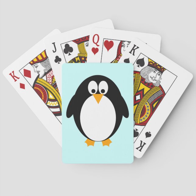 Baraja De Cartas Pingüino lindo (Reverso)