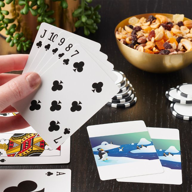 Baraja De Cartas Pingüinos Y Tarjetas De Jugar Al Hielo (Subido por el creador)