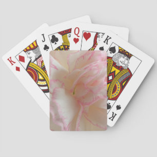 Baraja De Cartas Pink and White Carnation Playing Cards