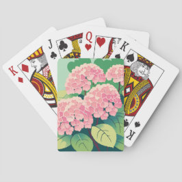 Baraja De Cartas Pink Hydrangea Bush