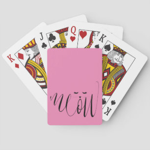 Baraja De Cartas Pink Meow Cat