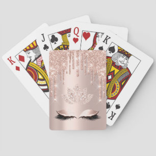 Baraja De Cartas Pink Rose Pastel Spark Lotus Diamond Casino