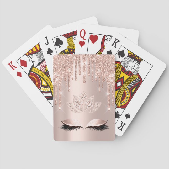 Baraja De Cartas Pink Rose Pastel Spark Lotus Diamond Casino (Reverso)