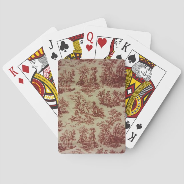 Baraja De Cartas Pink Toile (Reverso)