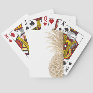 Baraja De Cartas Pinneapple Tropical Gold