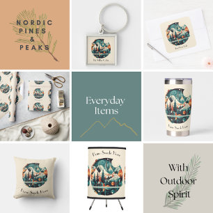 Baraja De Cartas Pinos y picos nórdicos, personalizado