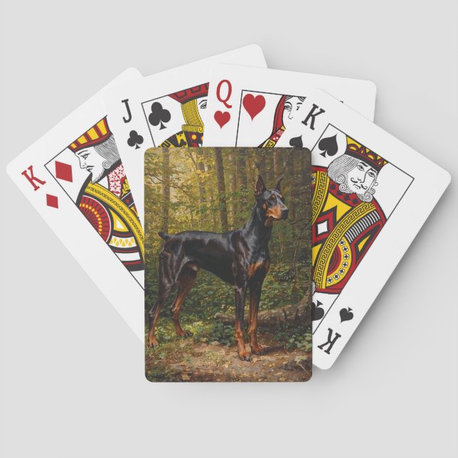 Baraja De Cartas Pinscher Doberman (Reverso)