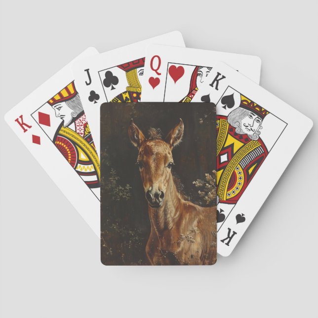 Baraja De Cartas Pintado de recién nacidos para almorzar (Reverso)