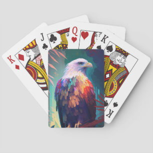 Baraja De Cartas Pintando Retrato Animal de Ave Ave Libre de Vida S