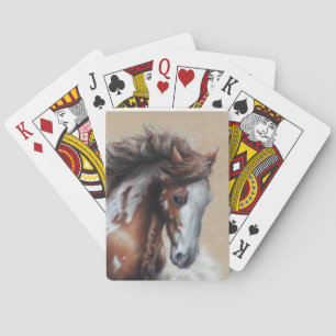 Baraja De Cartas Pintar caballo en el desierto