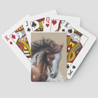 Baraja De Cartas Pintar caballo en el desierto