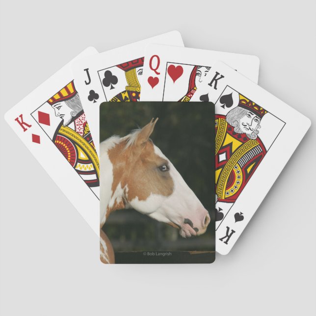 Baraja De Cartas Pinte el Headshot 2 del caballo (Reverso)