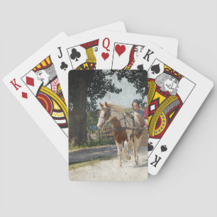 Baraja De Cartas Pinto y niños en cochecito