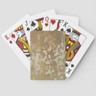 Baraja De Cartas Pintura abstracta del oro con los puntos de plata