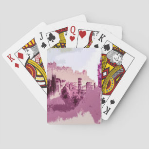 Baraja De Cartas Pintura abstracta Edimburgo capital de Escocia