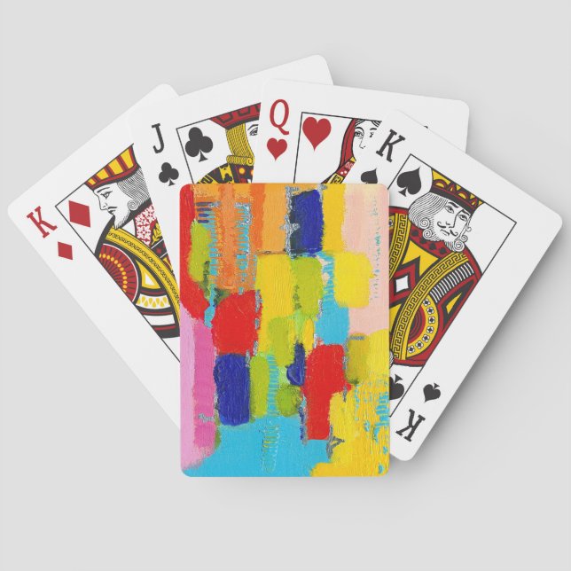 Baraja De Cartas Pintura abstracta fantástica de Kris Taylor (Reverso)