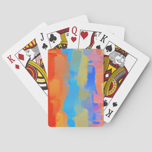 Baraja De Cartas Pintura abstracta | Resumen del artículo 25 (Reverso)