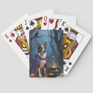 Baraja De Cartas Pintura caprichosa de Halloween de ganado australi