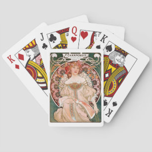 Baraja De Cartas Pintura de Alphonse Mucha