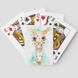 Baraja De Cartas Pintura de arte de acuarela de la naturaleza de lo
