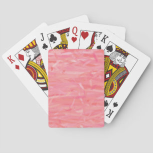 Baraja De Cartas Pintura de arte rosa abstracta