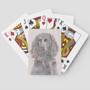 Baraja De Cartas Pintura de Boykin Spaniel - Arte de Perro Original