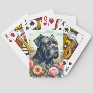 Baraja De Cartas Pintura de caña de maíz vintage