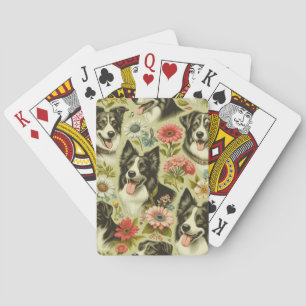 Baraja De Cartas Pintura de color de borde de época