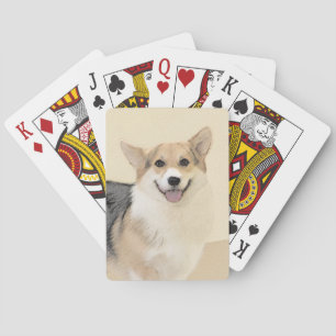 Baraja De Cartas Pintura de Corgi galés de Pembroke - Arte Perro Or