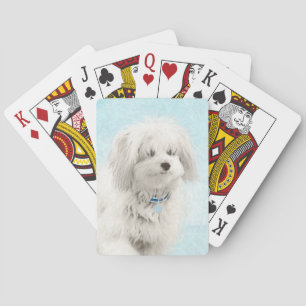 Baraja De Cartas Pintura de Coton de Tulear - Arte de perro origina