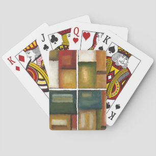 Baraja De Cartas Pintura de cuatro paneles de Jennifer Goldberger
